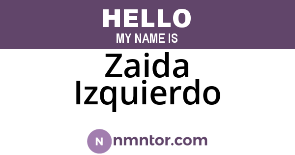 Zaida Izquierdo