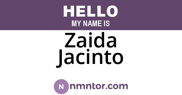 Zaida Jacinto