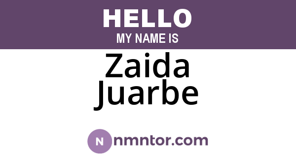 Zaida Juarbe