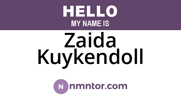 Zaida Kuykendoll