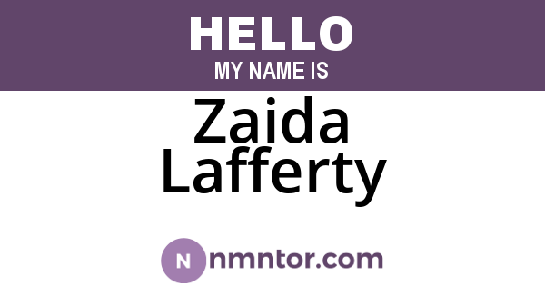 Zaida Lafferty