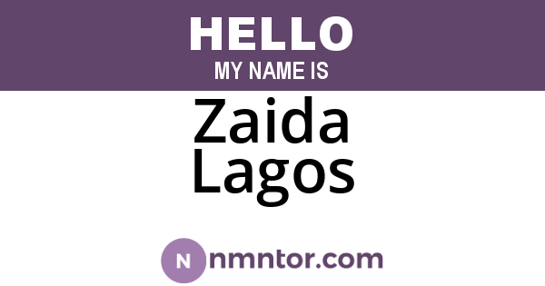 Zaida Lagos