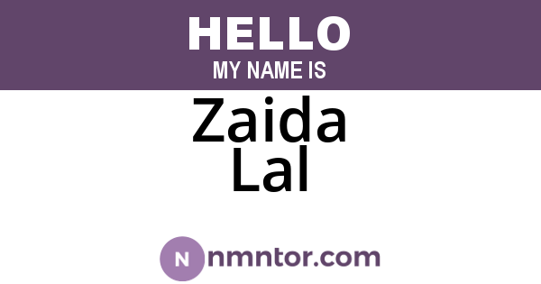 Zaida Lal