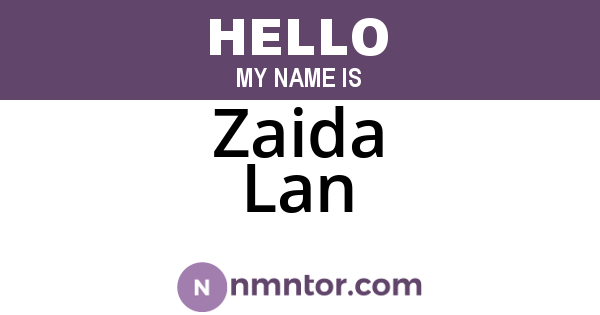 Zaida Lan