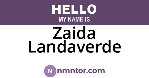 Zaida Landaverde
