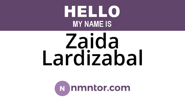 Zaida Lardizabal