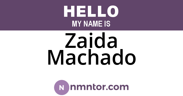 Zaida Machado
