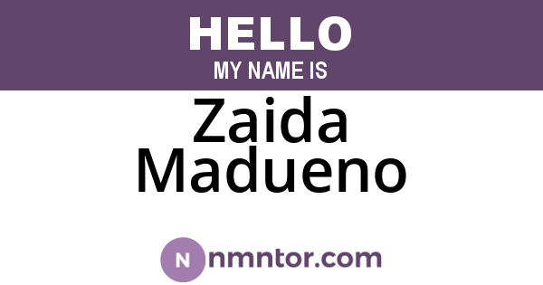 Zaida Madueno