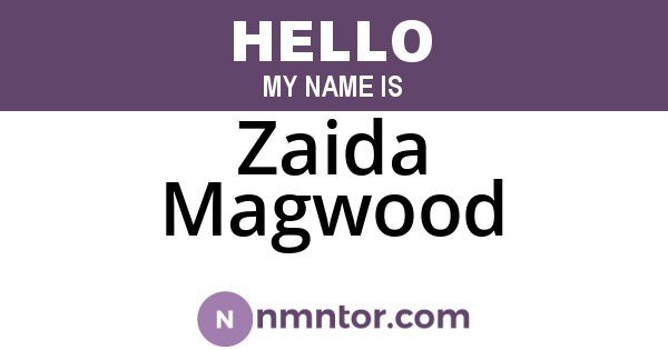 Zaida Magwood