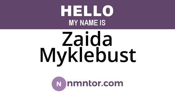 Zaida Myklebust