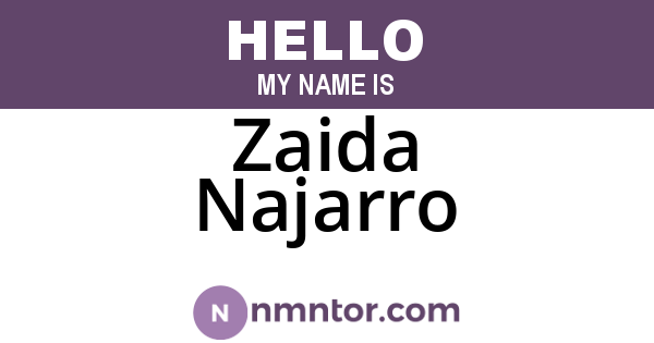 Zaida Najarro