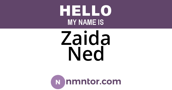 Zaida Ned
