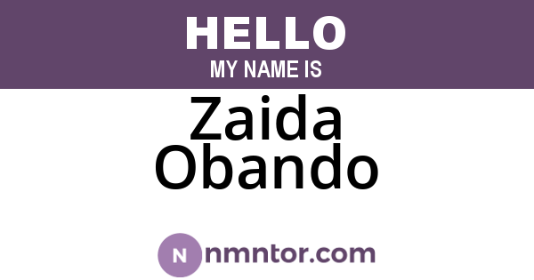 Zaida Obando