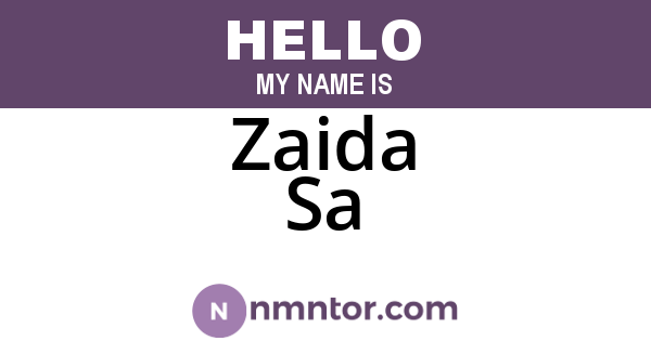 Zaida Sa