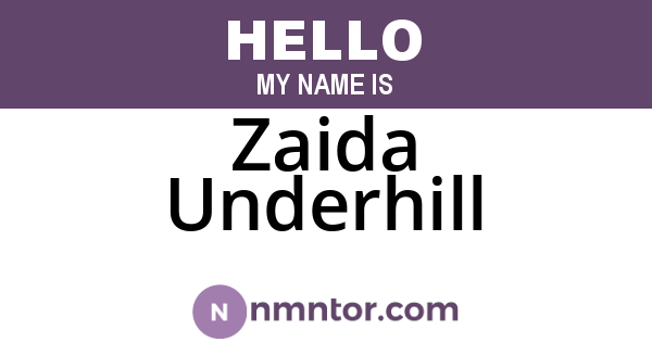 Zaida Underhill