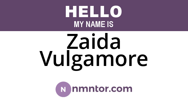 Zaida Vulgamore