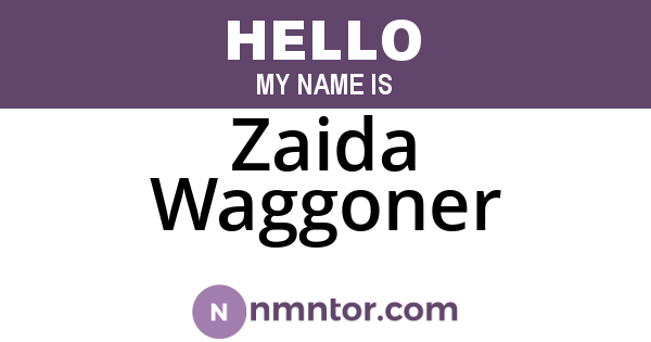 Zaida Waggoner