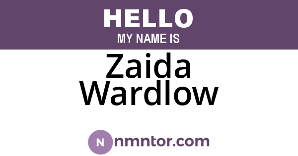 Zaida Wardlow