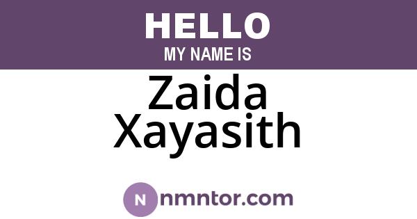 Zaida Xayasith
