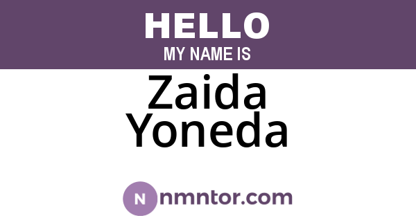 Zaida Yoneda
