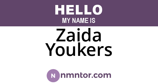 Zaida Youkers