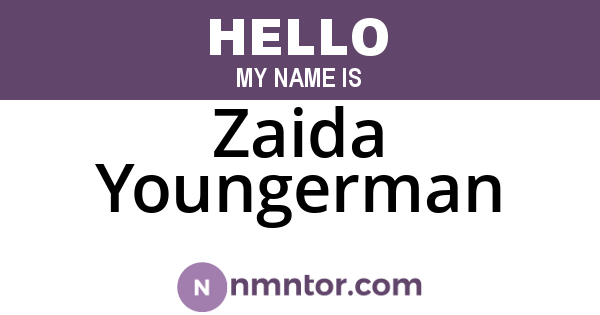 Zaida Youngerman