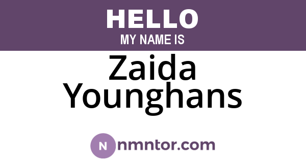 Zaida Younghans