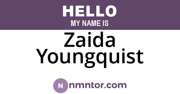 Zaida Youngquist