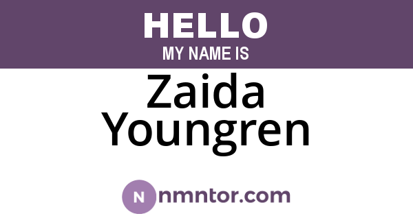 Zaida Youngren