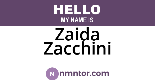 Zaida Zacchini
