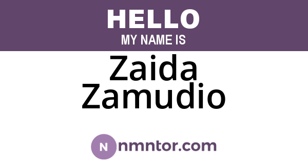 Zaida Zamudio