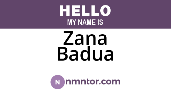 Zana Badua