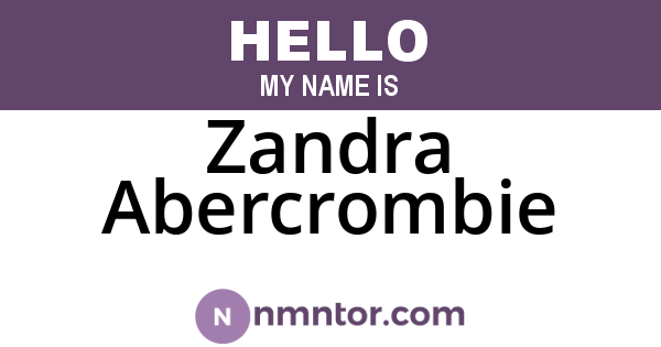 Zandra Abercrombie