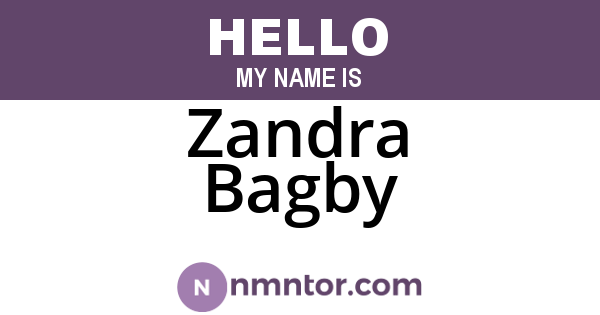 Zandra Bagby