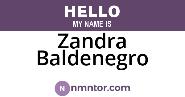 Zandra Baldenegro