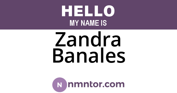 Zandra Banales
