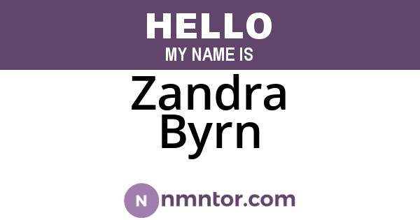 Zandra Byrn
