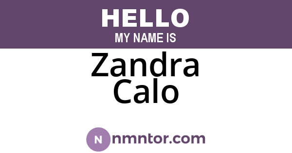 Zandra Calo