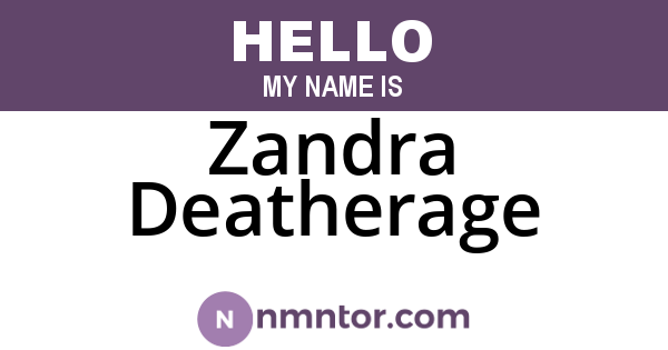 Zandra Deatherage