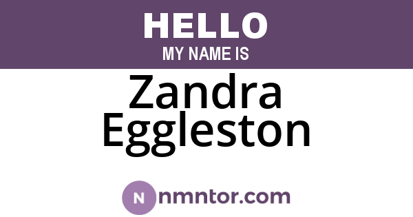 Zandra Eggleston