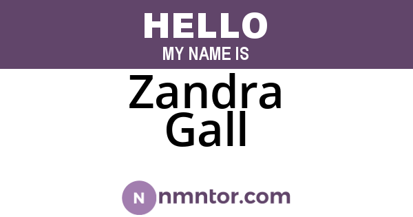 Zandra Gall