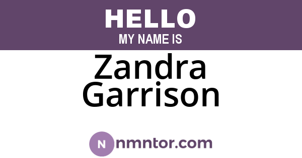 Zandra Garrison