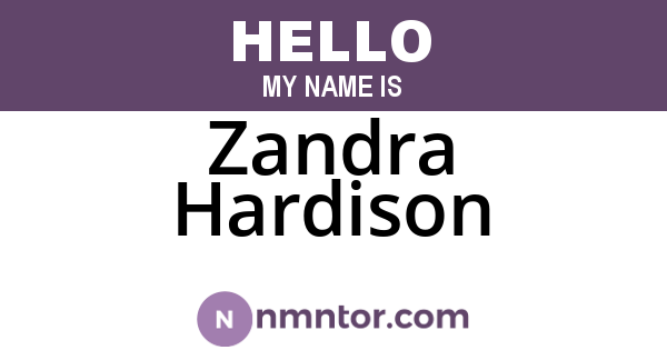 Zandra Hardison