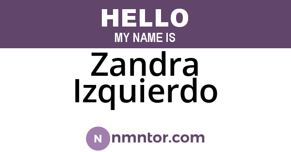 Zandra Izquierdo