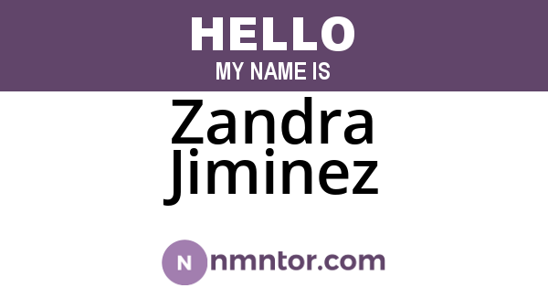 Zandra Jiminez