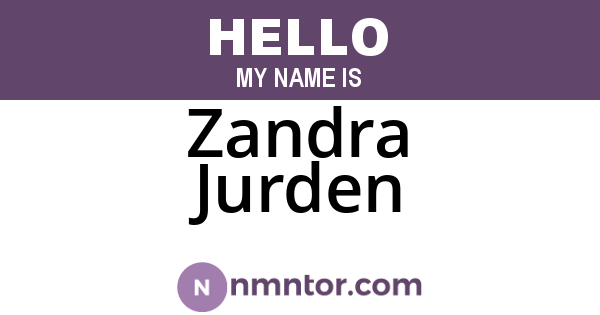 Zandra Jurden