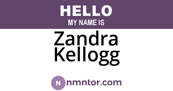 Zandra Kellogg