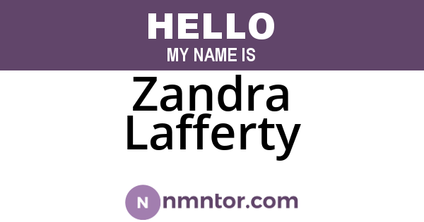 Zandra Lafferty