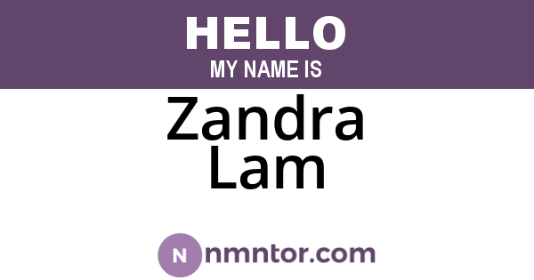 Zandra Lam