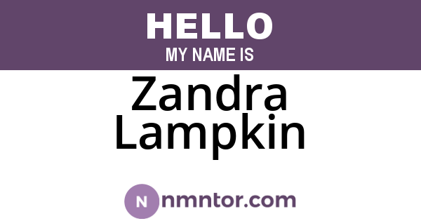 Zandra Lampkin